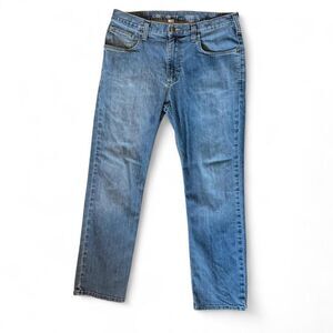 Carhartt Relaxed Fit Jeans 34x30 Medium Wash Straight Leg Workwear Denim